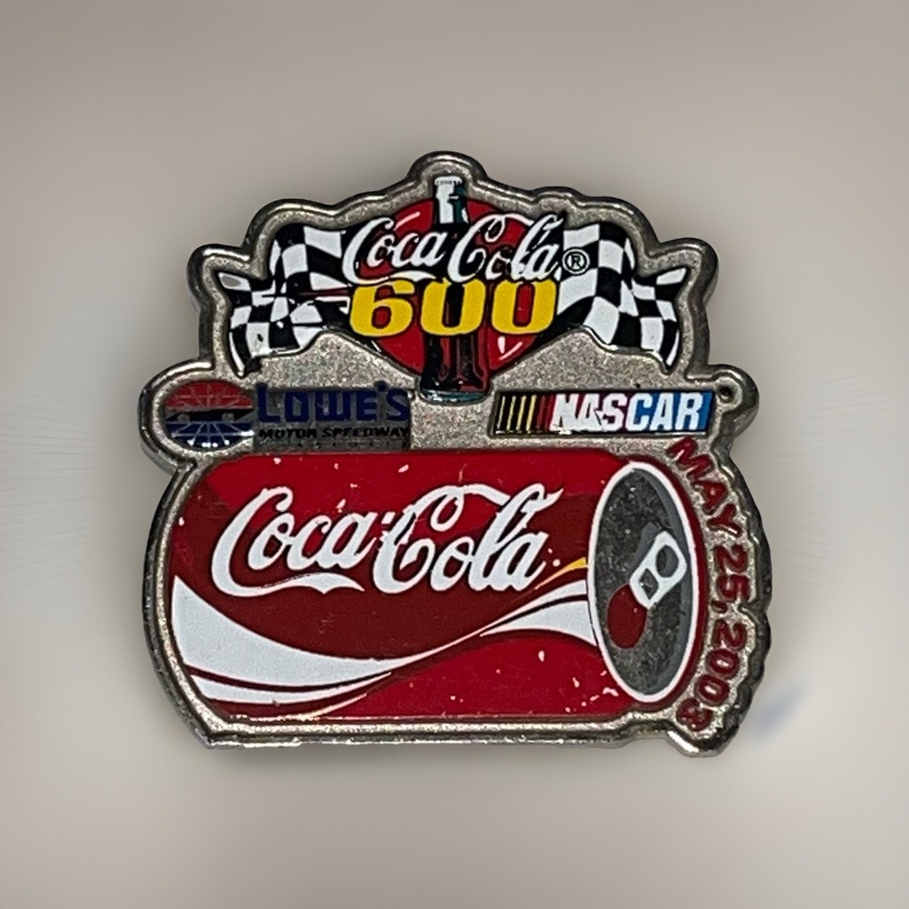 NASCAR Race Lapel Hat Pin Coca-Cola 600 Classic Lowes Motor Speedway May 25 2003
